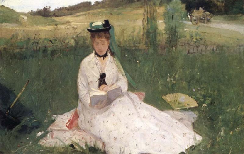 Berthe Morisot L-Ombrelle verte France oil painting art